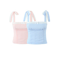 gingham bow top