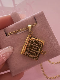 Book necklace