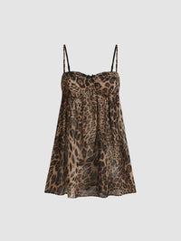 cheetah nighty top