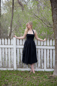Ebony halter dress